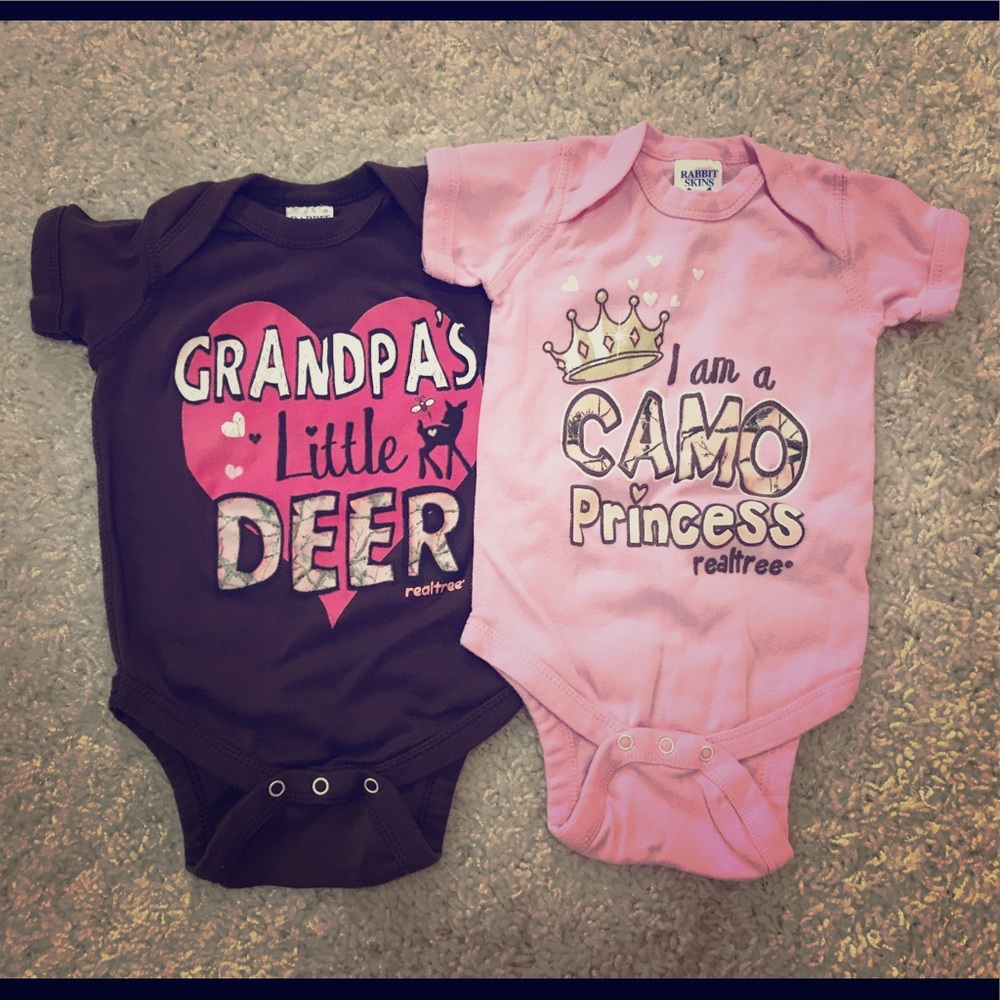 Realtree 2-Pack Girls Onesies
